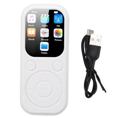 Imagem de Asixxsix Leitor de MP3 Com Bluetooth 5.4, Leitor de Música Portátil Com Tela de 2,01 Polegadas, Alto-falante Integrado, Gravador de Voz, Rádio FM, Despertador, Livro (Cartão de memória pequeno 16G)