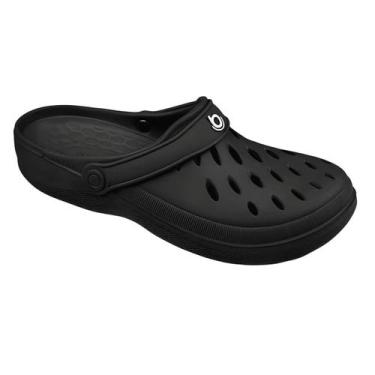 Imagem de Clog Easy Feminino Boa Onda E.V.A. Litesense, Preto, 37