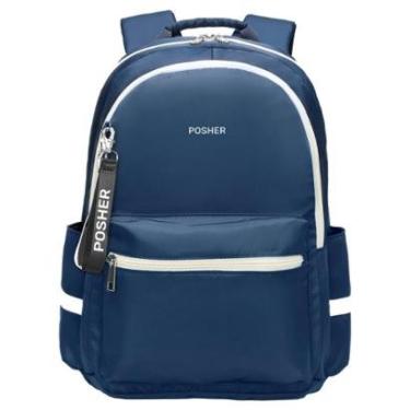 Imagem de Mochila Alyssa Antifurto Azul Marinho - Posher-Unissex
