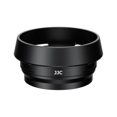 Imagem de JJC Para-sol de metal com anel adaptador de filtro de 37 mm para câmera digital Fuji Fujifilm X Half XHalm, protetor de lente de câmera e conversor de filtro, cor preta