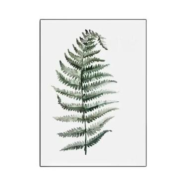 Imagem de Arte Em Tela Moderna E Simples Com Folhas Verdes Para Decoração De Par