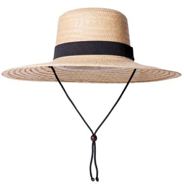 Imagem de Chapéu One Piece Personagem Luffy Anime Palha Natural com Cordão Cosplay Personagem Fantasia Adulto e Infantil Unissex (Cordão Preto, Adulto)