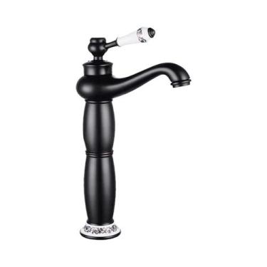 Imagem de Torneira Vintage De Cobre Para Lavatório Moderna Com Furo Único Para B