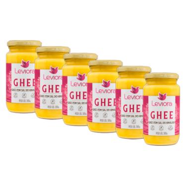 Imagem de Kit 6X: Manteiga Ghee com Sal do Himalaia Sem Lactose Leviora 300g