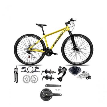 Imagem de Bicicleta Aro 29 Absolute Nero 5 Câmbios 27v Shimano Altus Freios Hidráulicos - Amarelo Tam.19