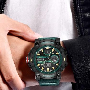 Imagem de Relógio De Pulso Masculino Digital Led Esportivo Verde