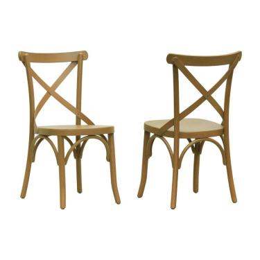 Imagem de Kit 2 Cadeiras Xisto Madeira Maciça Natural