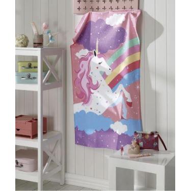 Imagem de Toalha de Banho Felpuda Unicórnio Dohler