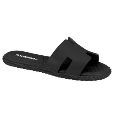 Imagem de Chinelo Feminino Napa Preto Moleca 5452.253, 37