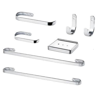 Imagem de Suporte Kit De Acessórios Para Banheiro 7 Peças