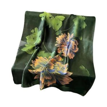 Imagem de Lenço de primavera feminino design de luxo material de poliéster lenço