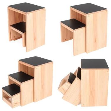 Imagem de Escada Escadinha 3 Degraus Maca Estética Hospitalar 150 Kg - Bisbel