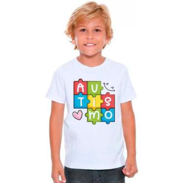 Imagem de Camiseta AUTISTA AUTISMO Moda Infantil Roupa Criança 02 - DESIGN CAMIS