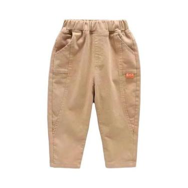 Imagem de Calças De Algodão Para Crianças, Calças Longas Finas Para Meninos, Ves