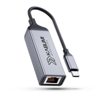 Imagem de Adaptador RJ45 KABUM! essentials AS100, Preto, USB-C - KEAS100PT-Unissex