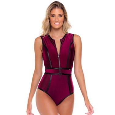 Imagem de Maiô Premium Ultra Modelador Bordô - Kalini Beachwear, XGG-48