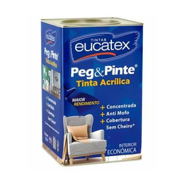 Imagem de Tinta Acrílico Peg Pinte Parede Eucatex 18L Escolha Sua Cor, Doce de A