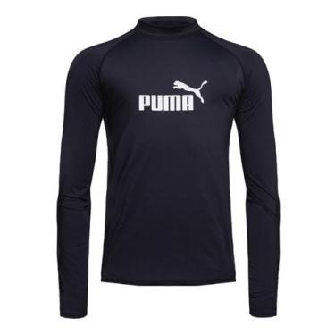 Imagem de Camiseta Manga Longa Puma Proteção Solar UV50+ Masculina - Preto - G, 