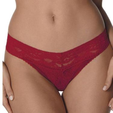 Imagem de Calcinha Fio Dental DeMillus Xamego 016198 Renda Confortável Sem Marca