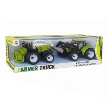Imagem de Brinquedo Farm Truck Colheiradeira e Trator Verde - DToys 2024