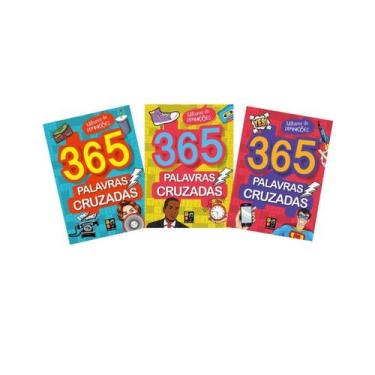 Imagem de Coleção 365 palavras cruzadas - vermelho, azul e amarelo - PÉ DA LETRA