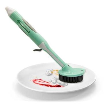 Imagem de Escova de Lavar Limpar 2 em 1 Com Dispenser para Detergente - 123 Útil
