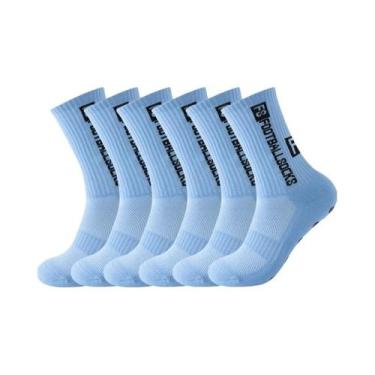 Imagem de Meias Masculinas Antiderrapantes Para Futebol, Rugby, 6 Pares, Com Ven