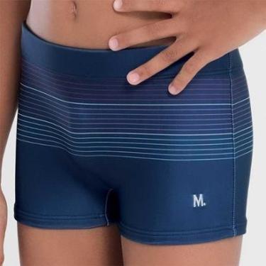 Imagem de Sunga Boxer Infantil Com Estampa Listras-Masculino