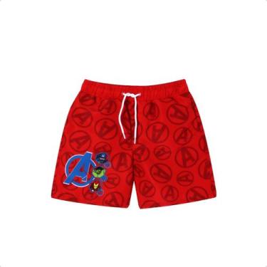 Imagem de Bermuda Longa Infantil VERMELHO e Homem Aranha Marvel UV Menino -, Ver