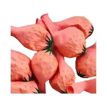 Imagem de Balões De Frutas De 12 Polegadas Morango E Melancia Para Festas De Ver