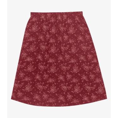 Imagem de Saia Midi Estampada Plus Size Secret Glam Vermelho, Plus G4, Vermelho