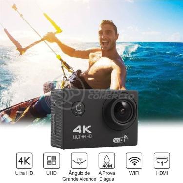 Imagem de Go Cam Camera Vídeo Action Ação Wifi 4K 30M Estilo Gopro