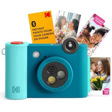 Imagem de KODAK Smile+ Câmera de impressão instantânea digital 2 em 1 e impressora fotográfica Bl...