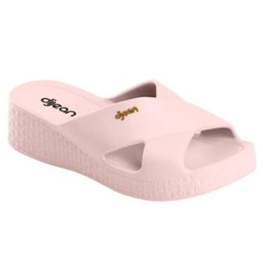 Imagem de Sandalia Chinelo Tamanco Feminino Nuvem Dijean Anabela Esporão Slide-Feminino