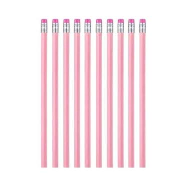 Imagem de Conjunto De Lápis De Madeira Rosa Com Borracha Para Desenho E Esboço E