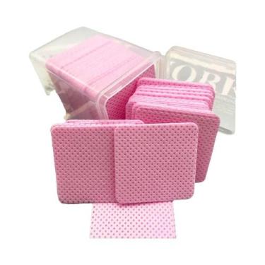 Imagem de 200 Unidades De Lenços Removedores De Cola Para Cílios, Algodão, Ferra