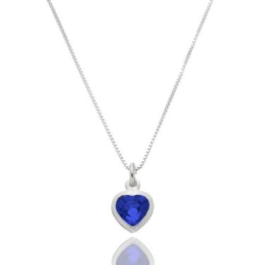 Imagem de Colar Feminino Ponto De Luz Prata 925 + Caixinha Garantia Nf - Lojas L