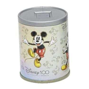 Imagem de Apontador com Depósito Metálico Molin do Brasil Disney 100 Anos Mickey Lâminas de Alta Qualidade 1 Unidade