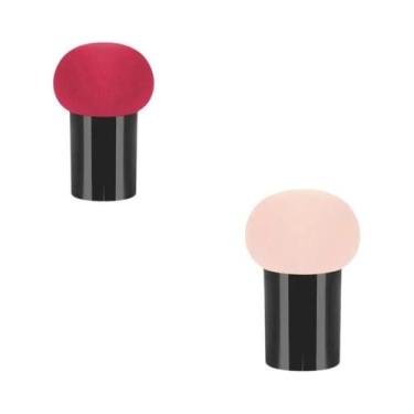 Imagem de Esponja De Maquiagem Em Formato De Cogumelo, Dupla Utilização (Seca E 
