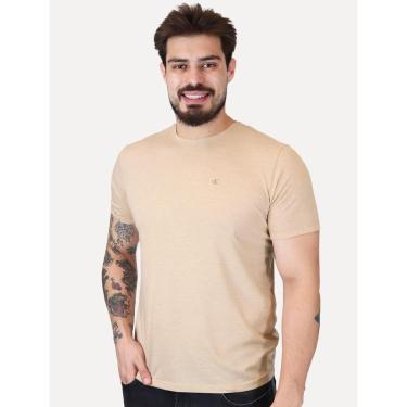 Imagem de Camiseta Calvin Klein Jeans Masculina Botonê Cáqui Médio-Masculino