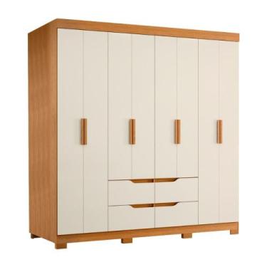 Imagem de Guarda Roupas Casal 8 Portas 4 Gavetas Mirage - ALBATROZ MOVEIS, Madei