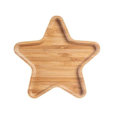 Imagem de Mini petisqueira estrela em bambu 15x15x1,6cm -Dynasty, 3 meses por de