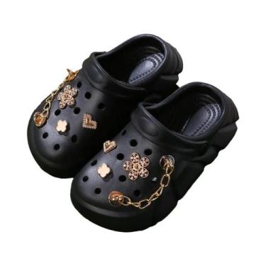 Imagem de Sandálias De Plataforma Para Meninas Com Decoração Floral 3D, Sola Mac