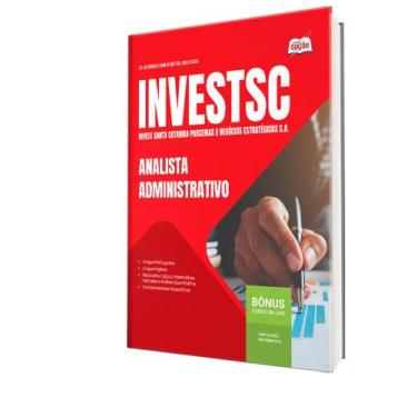 Imagem de Apostila InvestSC - Analista Administrativo - Apostilas Opção
