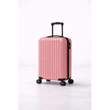 Imagem de Mala De Viagem Rígida ABS 4 Rodas 360 Leve Resistente Rosa - Genérica