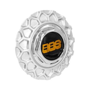 Imagem de Calota Meio Roda Nova Brw-900 Prata c/ Emblema BBS - DCAPS, Emblema Pr