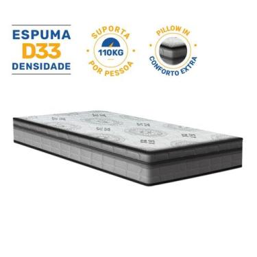 Imagem de Colchão de Espuma D33 Pillow In Ortopédico Anjos Ortosleep Solteiro 88