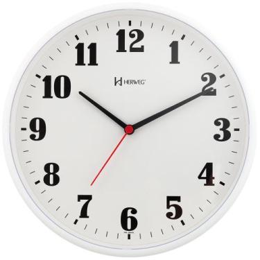 Imagem de Relógio de Parede Analógico Herweg 6126 021 Branco