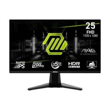 Imagem de Monitor Gamer MSI MAG 25", Full HD, 200Hz, 0.5ms, Rapid IPS, FreeSync 