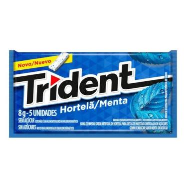 Imagem de Chiclete Goma De Mascar Sabor Hortelã Trident 8g